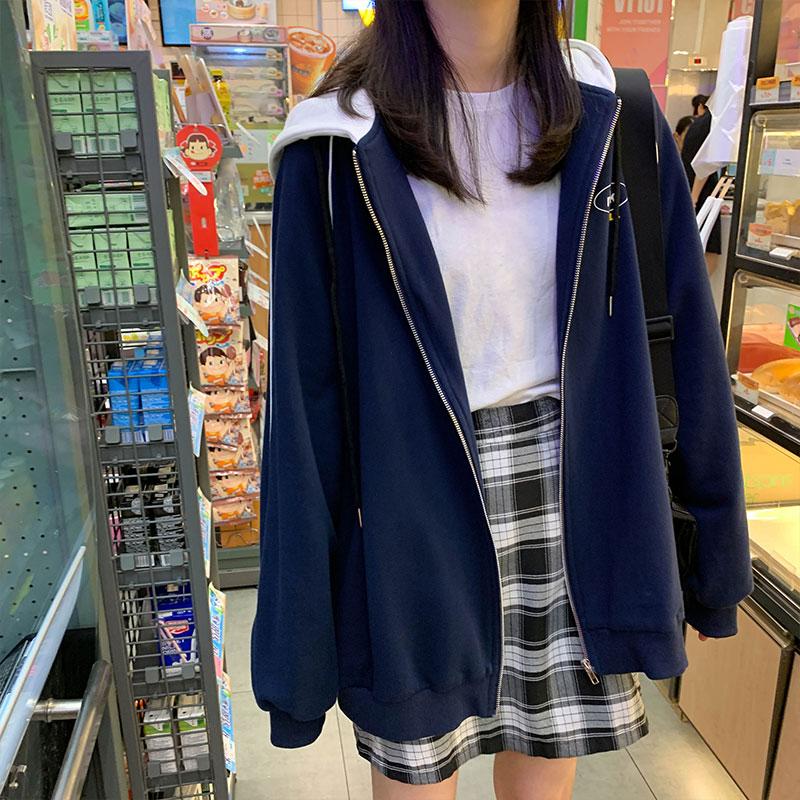 Zip Up "Milk" Hoodie Hoodies & Sweatshirts Catherine's wardrobe Store