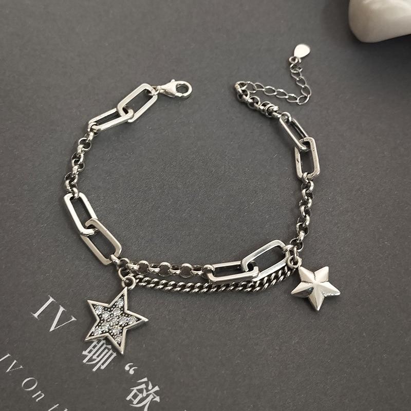 Silver Star Charm Bracelet - FashionAngelz