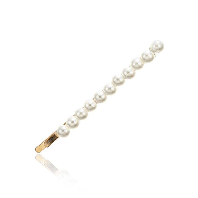Barrette Pearl Hairclips - FashionAngelz