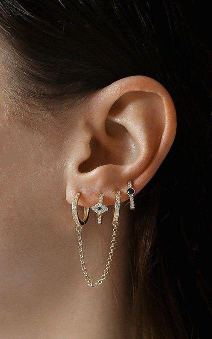 Diamond Handcuff Drop Earrings - FashionAngelz