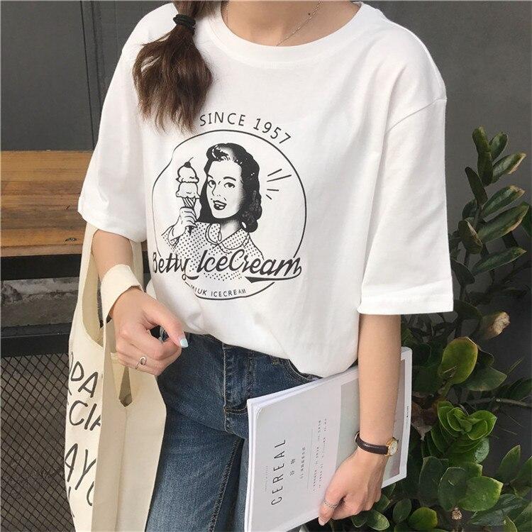 Loose Vintage Top T-Shirts Octeyam Official Store 