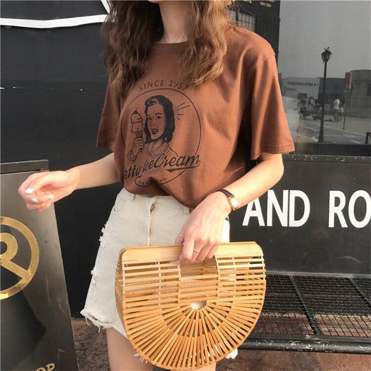 Loose Vintage Top T-Shirts Octeyam Official Store 