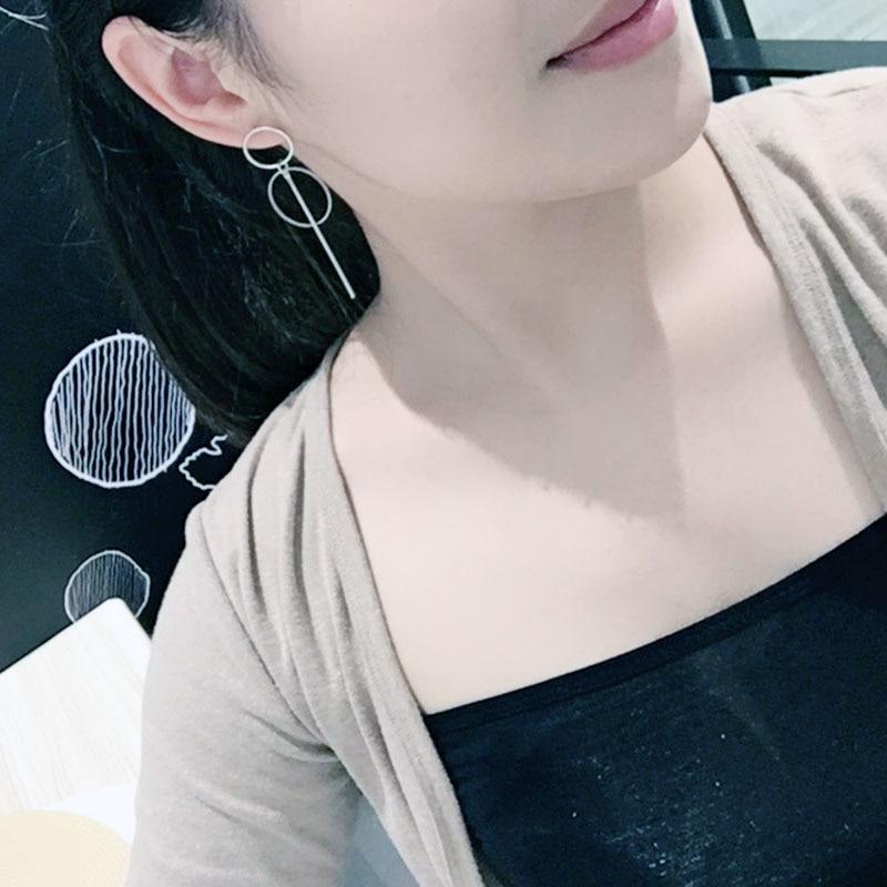 Gold / Silver Pendant Circle Earrings - FashionAngelz