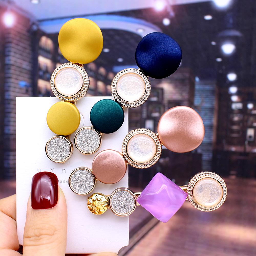Multicoloured Barrette Hairclips - FashionAngelz