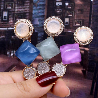 Multicoloured Barrette Hairclips - FashionAngelz