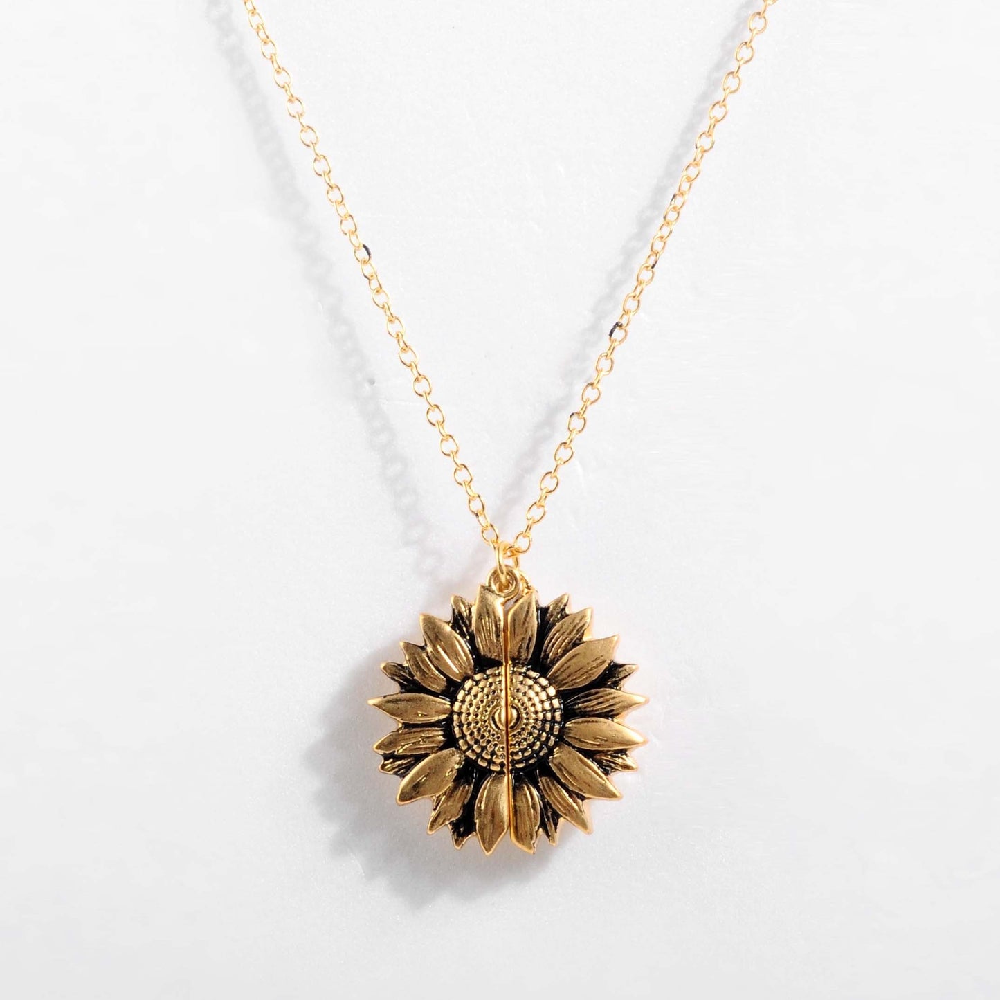 You Are My Sunshine Open Locket Necklace - FashionAngelz