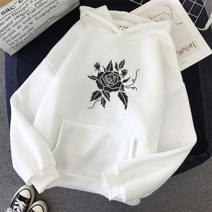 Enchanted Rose Hoodie Hoodies & Sweatshirts Feminism Store 
