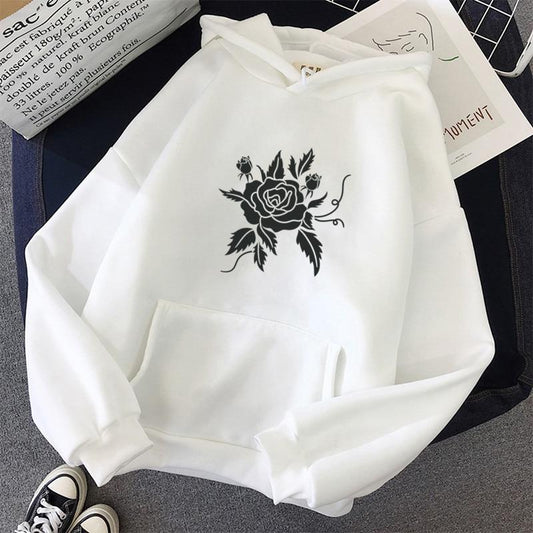 Enchanted Rose Hoodie Hoodies & Sweatshirts Feminism Store 
