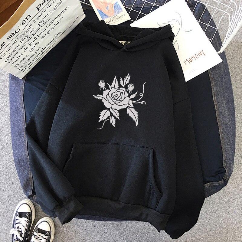Enchanted Rose Hoodie Hoodies & Sweatshirts Feminism Store 