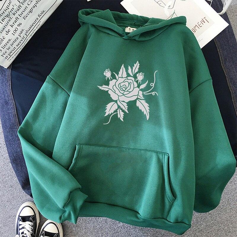 Enchanted Rose Hoodie Hoodies & Sweatshirts Feminism Store 