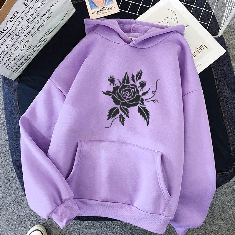 Enchanted Rose Hoodie Hoodies & Sweatshirts Feminism Store 