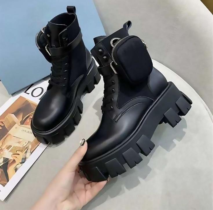 Lace Up Leather Boots Ankle Boots NAUSK Luck Store 