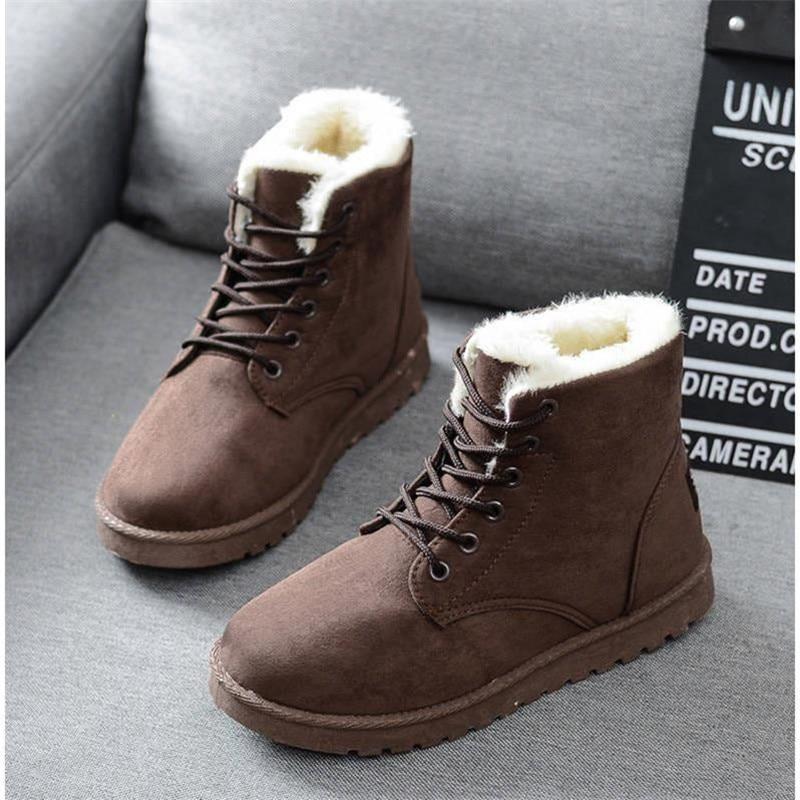 Fur Plush Ankle Boots Ankle Boots china yiwu high quality shoes factory store 