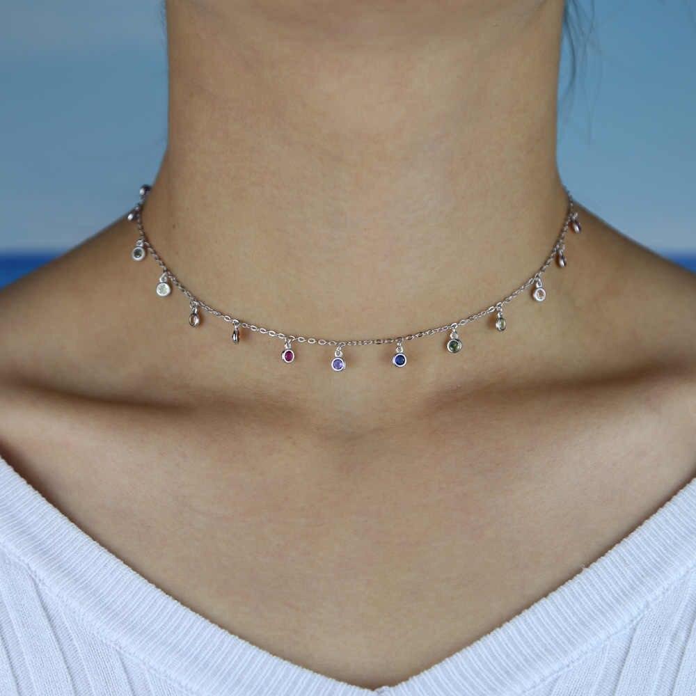Colorful Stone Choker - FashionAngelz