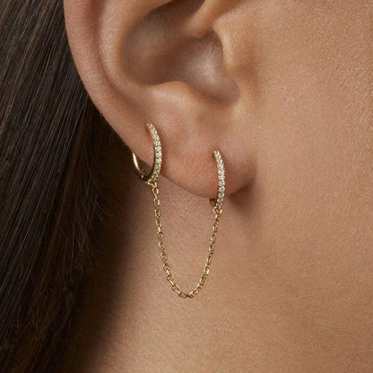 Diamond Handcuff Drop Earrings - FashionAngelz