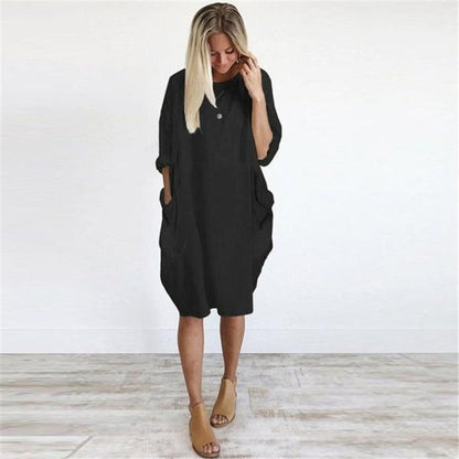 Oversized Chic Summer Dress - FashionAngelz