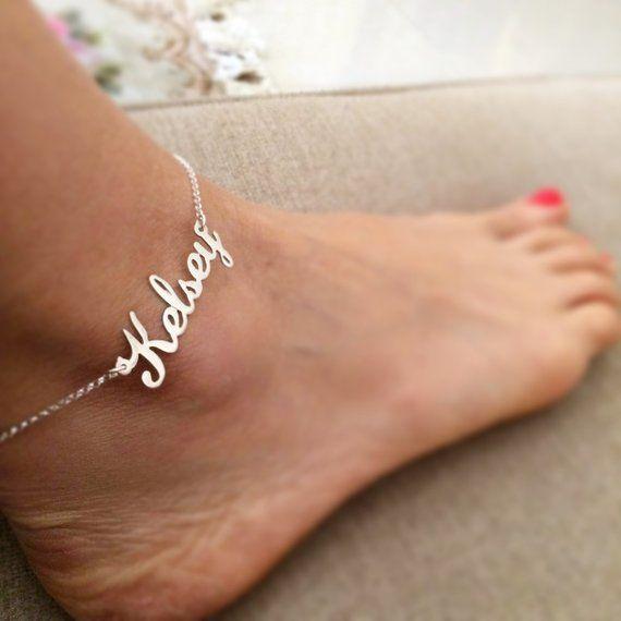 Custom Name Curb Anklet - FashionAngelz