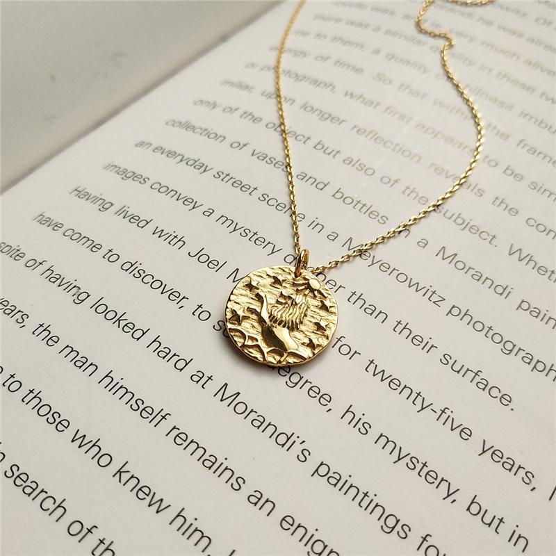 Lion Coin Pendant Necklace - FashionAngelz