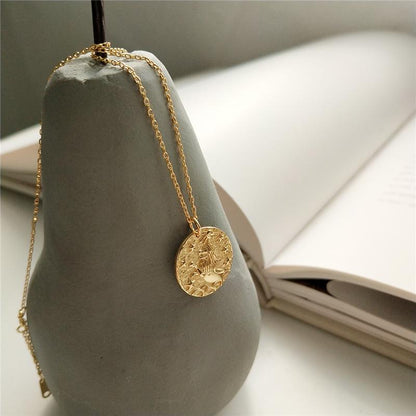 Lion Coin Pendant Necklace - FashionAngelz
