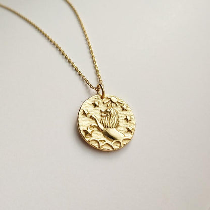 Lion Coin Pendant Necklace - FashionAngelz