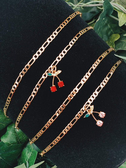 Cuban Cherry Anklet - FashionAngelz
