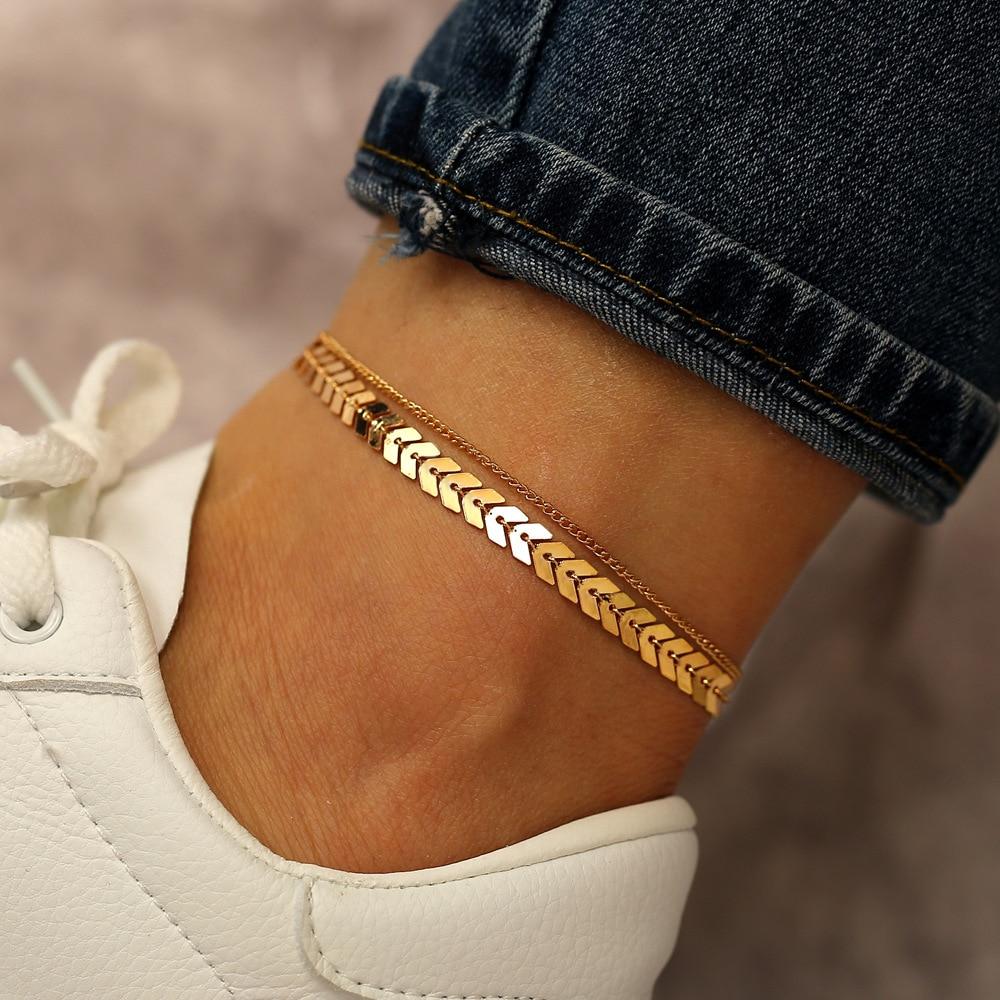 Chevron Arrow Anklet - FashionAngelz