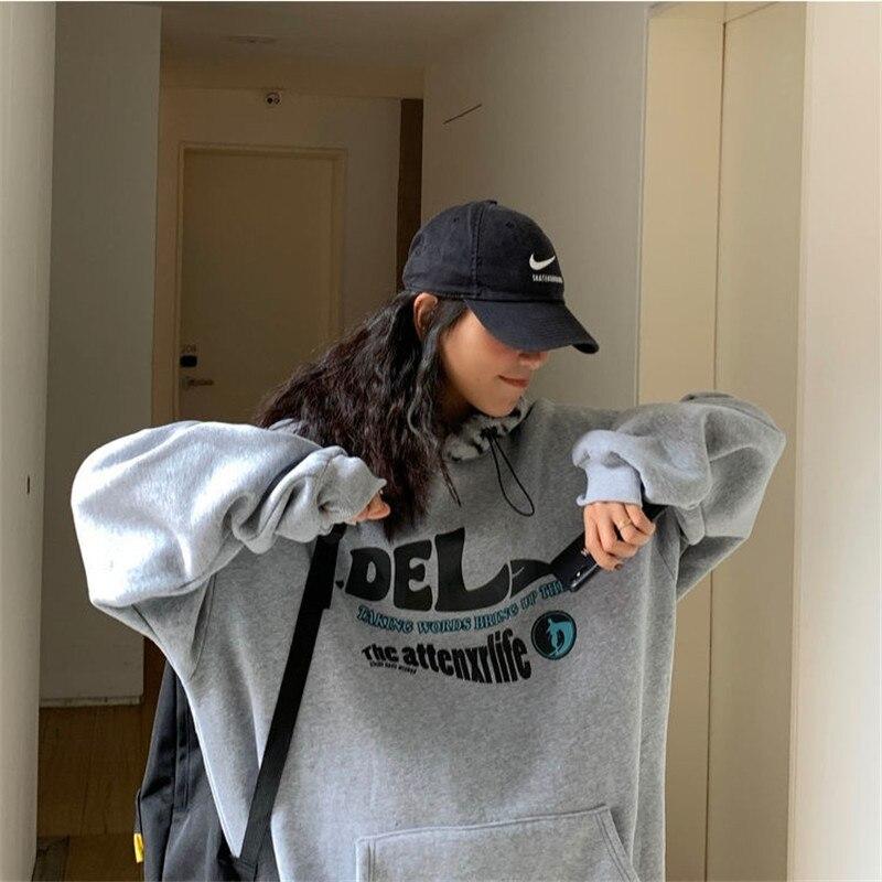 Fluffy Hood Hoodie Hoodies & Sweatshirts Adaclothing Store Charcoal Grey M 