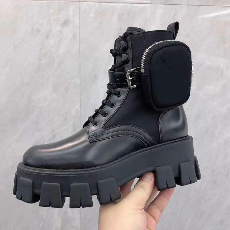 Lace Up Leather Boots Ankle Boots NAUSK Luck Store 