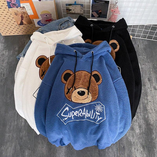 Teddy Plush Hoodie Hoodies & Sweatshirts Shop911054072 Store 
