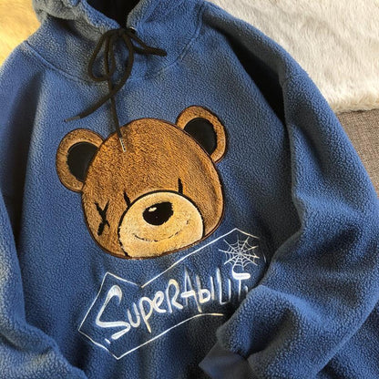 Teddy Plush Hoodie Hoodies & Sweatshirts Shop911054072 Store 