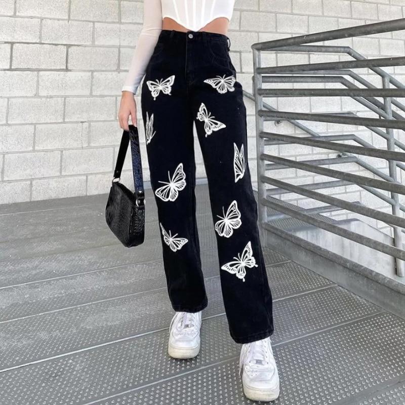 Black Butterfly Jeans Jeans Rapwriter Official Store 