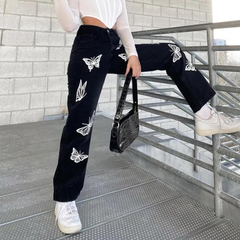 Black Butterfly Jeans Jeans Rapwriter Official Store 
