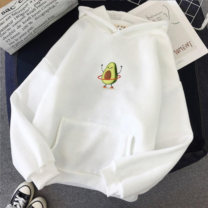 Happy Avocado Pullover Hoodie - FashionAngelz