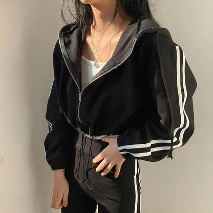 Cropped Zip Up Hoodie Hoodies & Sweatshirts Rapwriter Official Store 