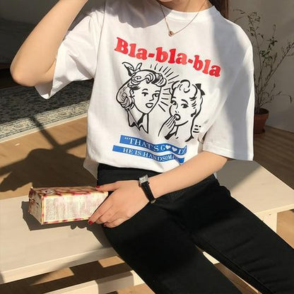 "Bla Bla" Top T-Shirts Octeyam Official Store 