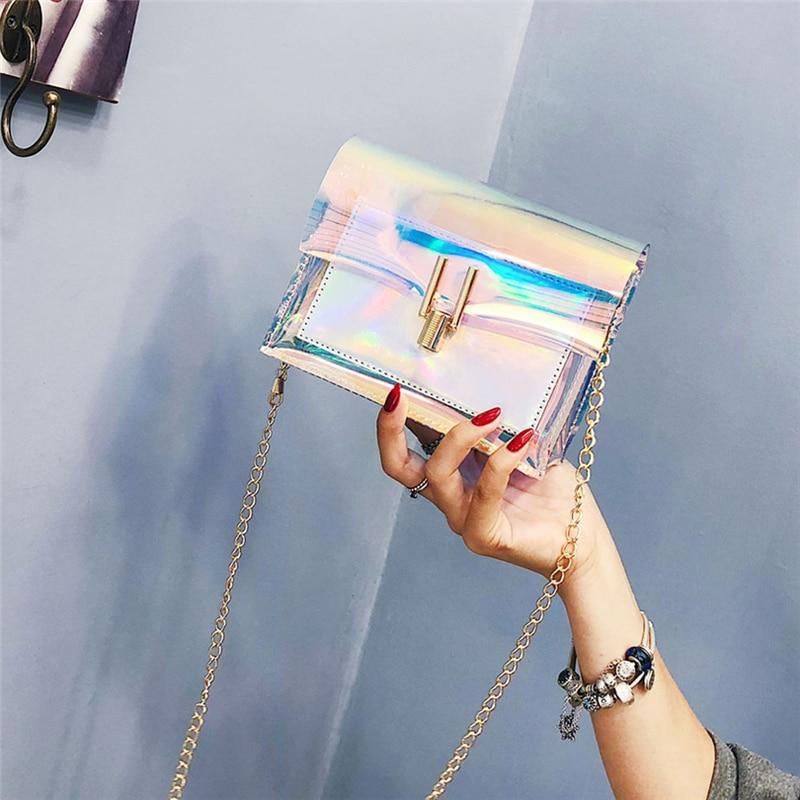 Holographic Shoulder Bag - FashionAngelz