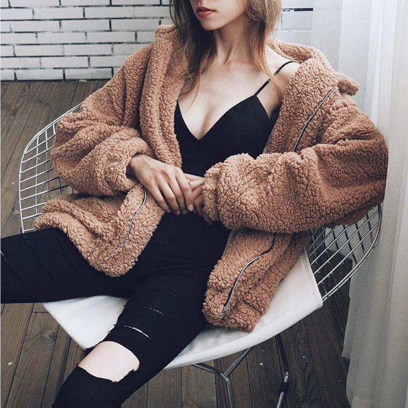 Teddy Plush Fur Coat - FashionAngelz