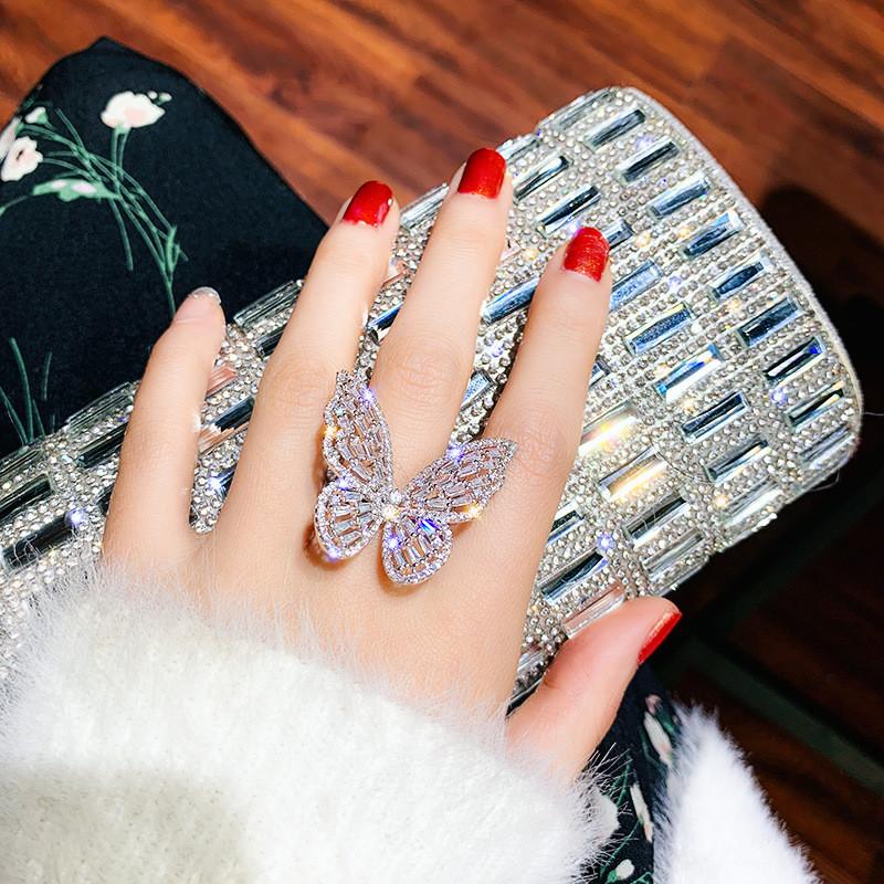 Crystal Butterfly Ring - FashionAngelz