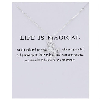 Life Is Magical Charm Necklace - FashionAngelz