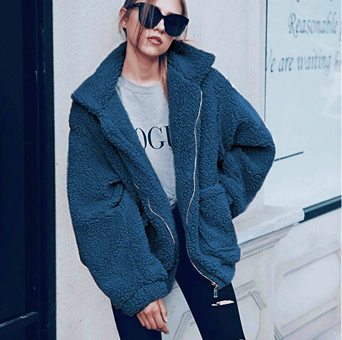 Teddy Plush Fur Coat - FashionAngelz