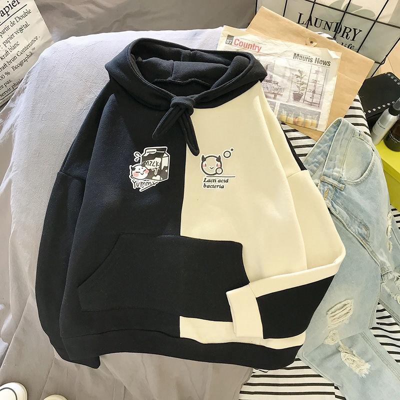Double Color Hoodie Hoodies & Sweatshirts Adaclothing Store 