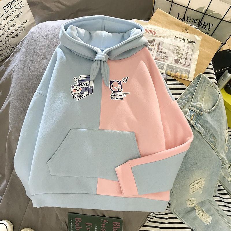 Double Color Hoodie Hoodies & Sweatshirts Adaclothing Store 
