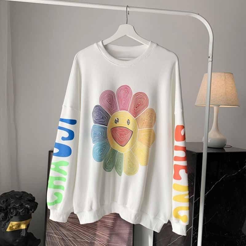 Happy Sunflower Hoodie Hoodies & Sweatshirts Shop5872354 Store 