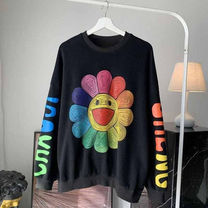 Happy Sunflower Hoodie Hoodies & Sweatshirts Shop5872354 Store 