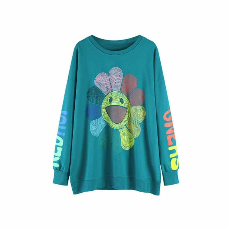 Happy Sunflower Hoodie Hoodies & Sweatshirts Shop5872354 Store 