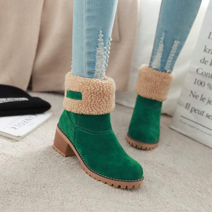 Slip On Snow Boots Ankle Boots Mr H Factory Store Forest Green 4 