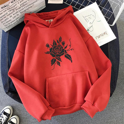 Enchanted Rose Hoodie Hoodies & Sweatshirts Feminism Store 
