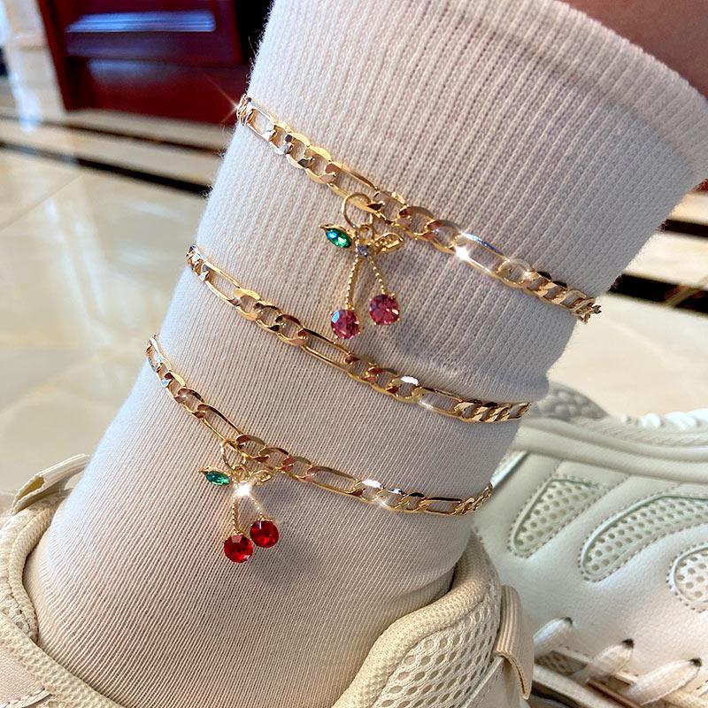 Cuban Cherry Anklet - FashionAngelz