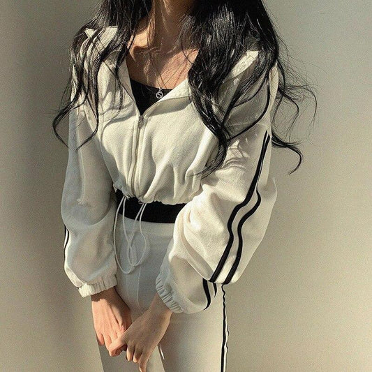 Cropped Zip Up Hoodie Hoodies & Sweatshirts Rapwriter Official Store 