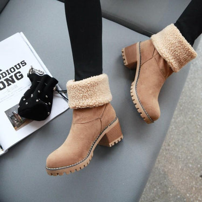 Slip On Snow Boots Ankle Boots Mr H Factory Store Khaki 4 